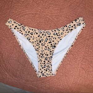 🐆NWOT High Cut Cheetah Print Swim Bottoms